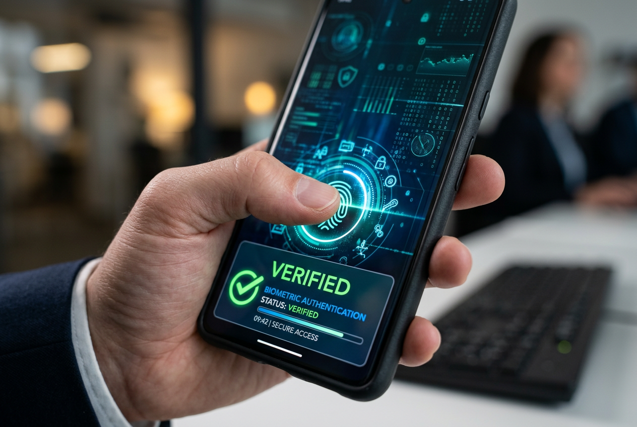 Biometrické ověření identity pro online kasino na smartphonu